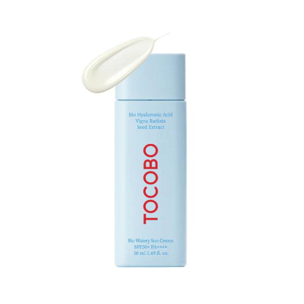 Tocobo Bio Watery Sun Cream SPF50 PA++++ High Protection 50ml1.69oz Facial  Moisture  Skincare  Silky Mild Nourishing Radiant Soothing Uv to cobo sunscreen Daily Comfort Skin Repair Moisturizer Hydrate Moisturize