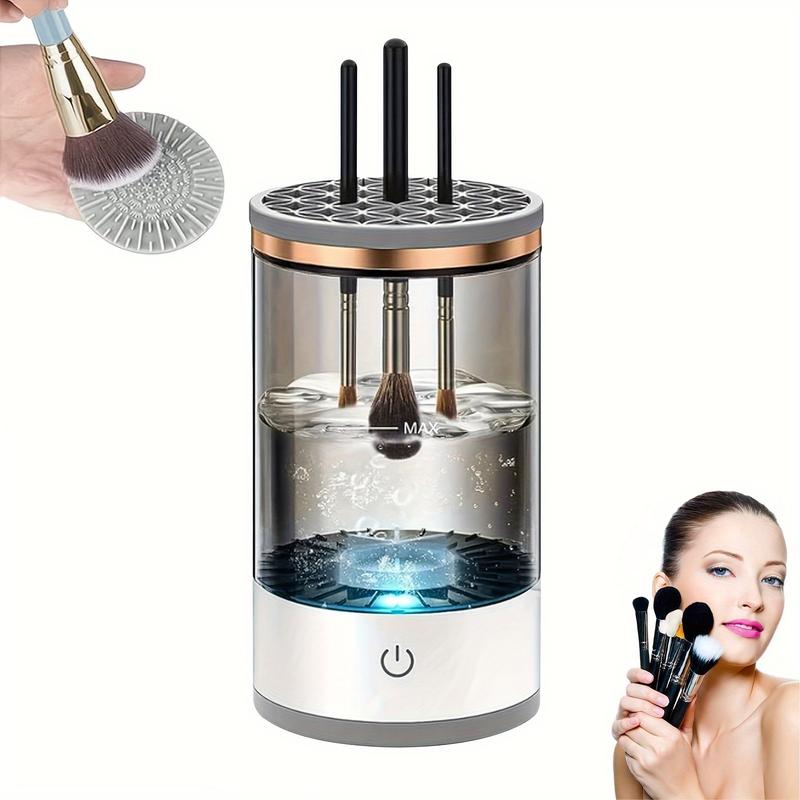 Electric Makeup Brush Cleaner, Quick Efficient Machine For Deep Cleaning All Types Of Brushes, Portable Compact Design For Travel Home Use, For Makeup Lovers & Professionals