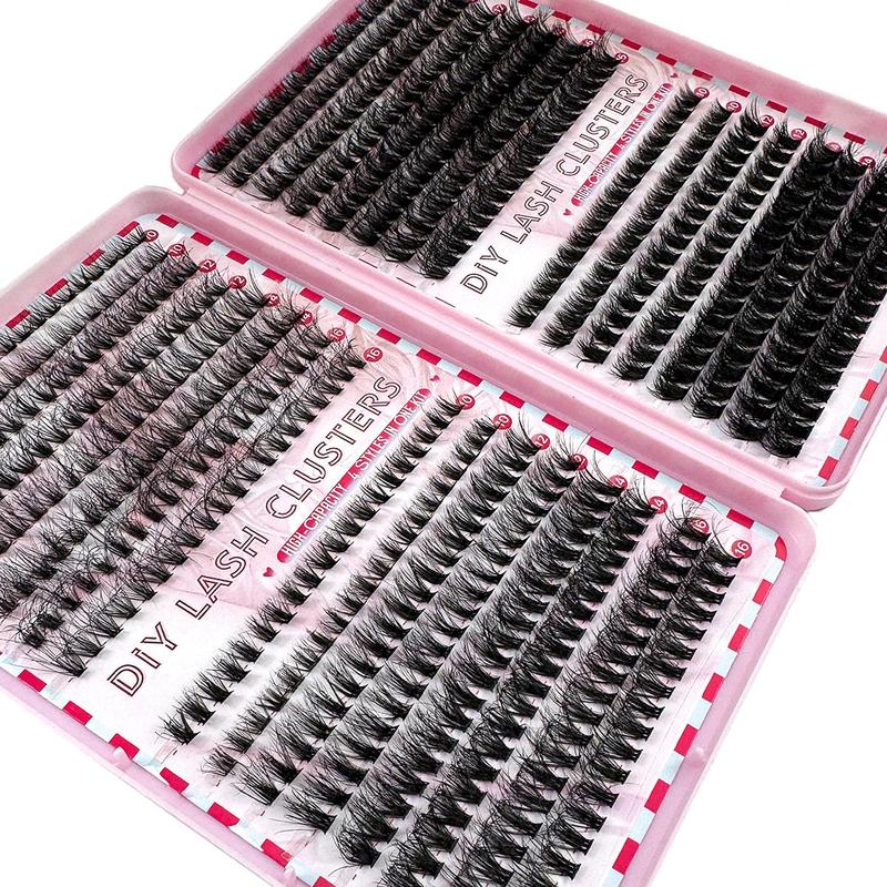 Mixed Length Individual False Eyelashes, 1 Box Natural Look Eyelash Extensions, Self Grafting Curl Eyelashes, Eye Makeup Enhancement False Eyelashes