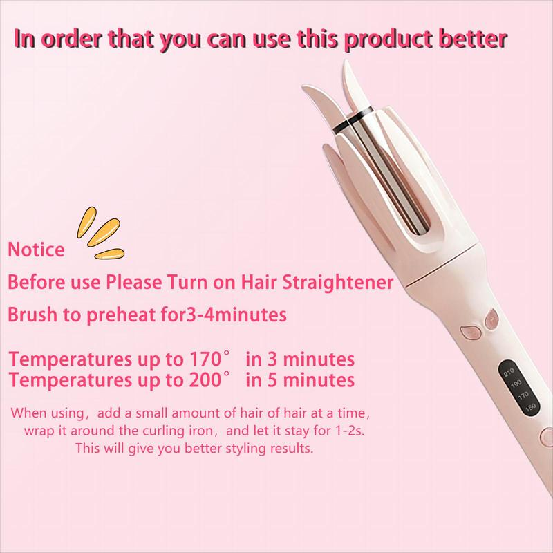 Automatic Hair Curling Iron, 28mm Hair Curler, Negative Ion Automatic Hair Hair Curl Wand, 4 Modes Temperatures Curling Iron for Women, Hair Styling Tools for Home, Back To School, Hair Curler hair  curling