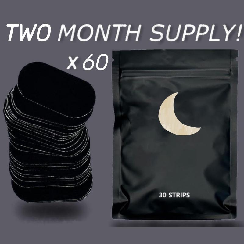 Ultra Breathable Mouth Tape - One-Month Supply, 30 Strong Adhesive Sleep Strips with Enhanced Lip Fit for Maximum Comfort, Ideal for Better Sleep & Sports Recovery