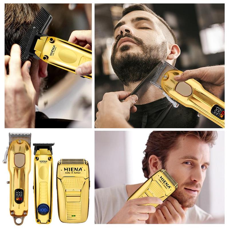 Electric Hair Cutting Tool Set, 1 Set Electric Hair Clipper & Trimmer & Razor & Accessories, Household Rechargeable Hair Clipper for Men