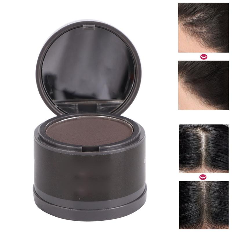 Root Touch Up Hair Color Powder, Root Cover Up Hairline Shadow Powder, Dark Brown for Women Eyebrows, Gray Hair Coverage Touch Up Hair Powder For Men Beard Line, Bald Spots (Dark Brown)