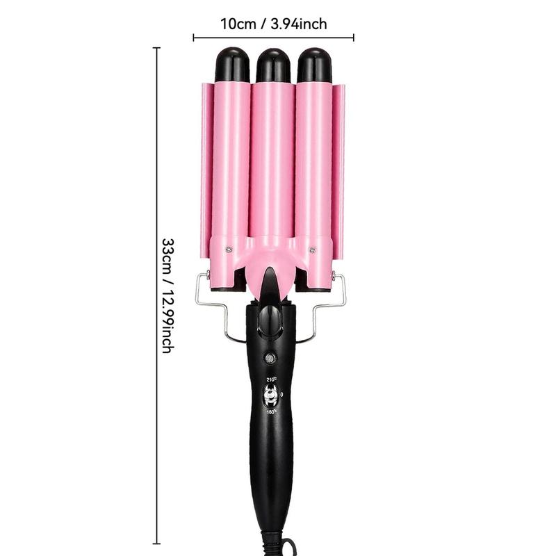 3 Barrels Ceramic Hair Curler, Professional Hair Styling Tool for Women, Easy To Use Hair Curler for Home Use, Hair Styling Tool for Daily Use, Christmas, Winter Gifts