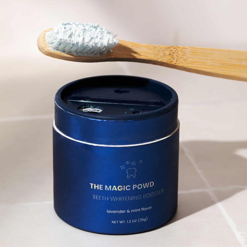 Teeth Whitening Magic Powder | Adds Whitening Effects to Any Toothpaste | Infused with Calcium Carbonate for White Teeth | Lavender & Mint