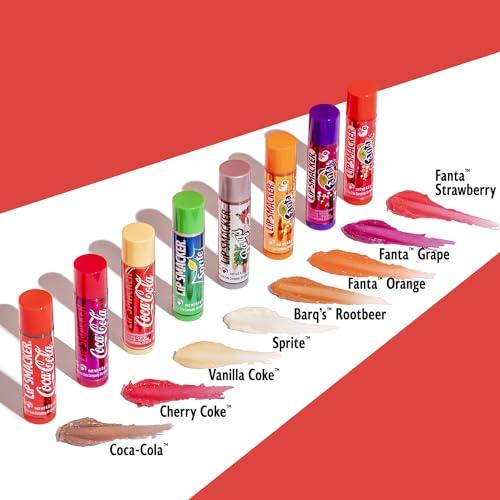 Lip Smacker Coca-Cola Flavored Balm, 8 Count, Flavors Coke, Cherry Vanilla Sprite, Root Beer, Orange Fanta, Grape Strawberry Fanta