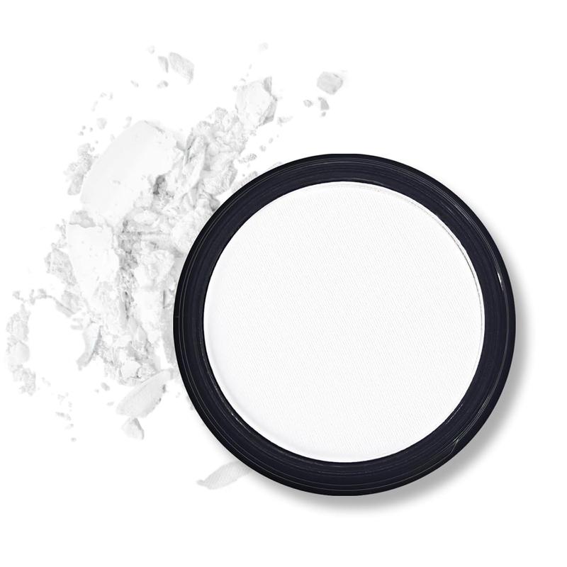 White Matte Eyeshadow Palette, Single White Pressed Powder Eye Shadow, Ultra-Blendable, Pigmented Color, Long Lasting,   Makeup Base, Cruelty-Free & Vegan