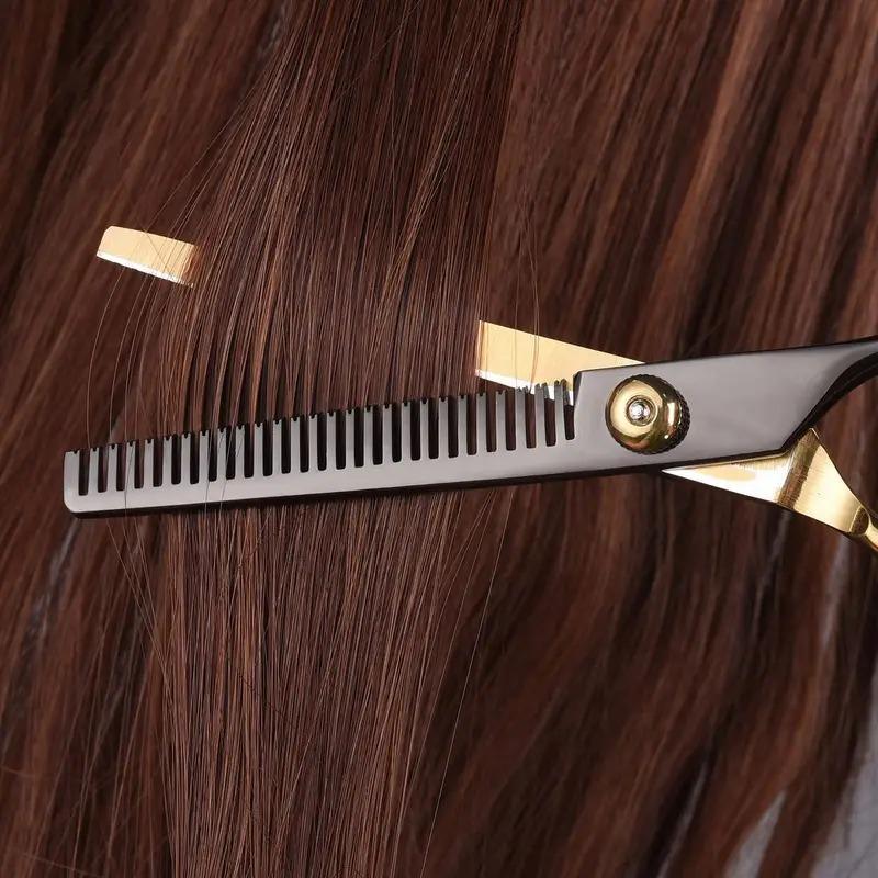 Professional Barber Scissors, 1 Count Hair Cutting Scissors, Hair Thinning Shears, Salon Hairdressing Scissors, Heatless Styling Tools for Home & Salon Use