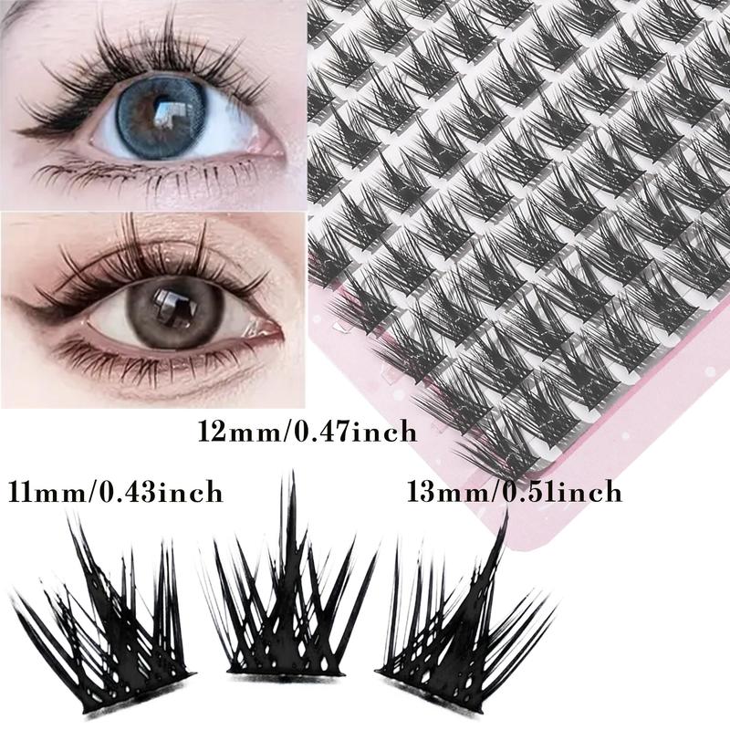 Mixed Length Eyelash Extensions Kit, 1 Box C Curl Individual False Eyelashes, Professional Eye Makeup Accessories for Women & Girls