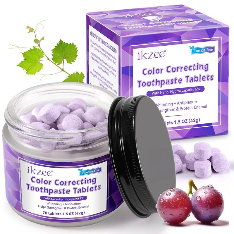 Color Correcting Toothpaste, 1 Box 2 Boxes(70pcs box) Deep Cleaning Teeth Stains, Freshen Breath  Toothpaste, Oral Care Product for Men & Women