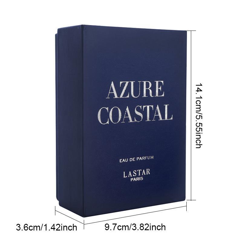 50ml Men's Azure Coastal Perfume, Romantic Long Lasting Refreshing Perfume, Perfect Choice for Home Trips and Music Festivals, Perfumes for Men, Christmas Gift