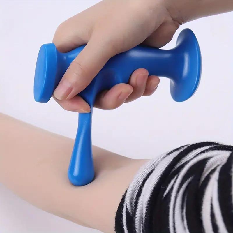 Portable Anxiety Relief Device, 1 Count Manual Full Body Massager, T‑Shape Point Massager Deep Tissue Relaxation Press Trigger Point Massager, Manual Massage Tool, Sports Accessories, Gymtok