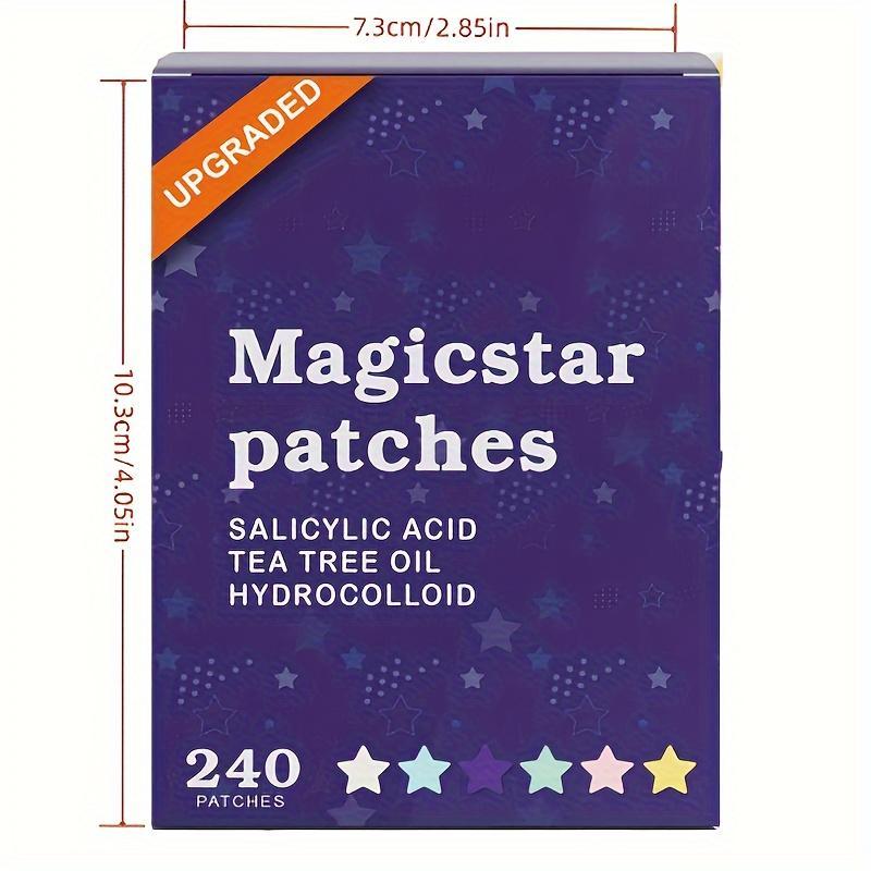 Star Shaped Acne Patches, 240pcs box Hydrocolloid Acne Patches, Cute Zit Patches for Face, Skin Care Products for Women & Men, Christmas Gift