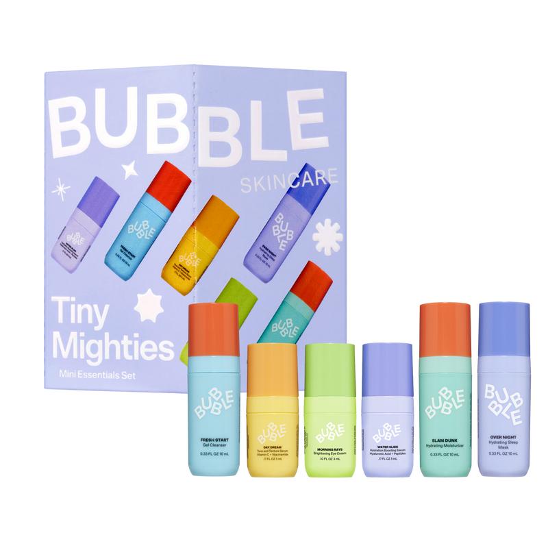 Mighties Mini Essentials Holiday Gift Set, 6 Pieces, Helps Nourish Dry Skin, Reduce Redness, Soften, and Moisturize, Essentials Set is Suitable for All Skin Types