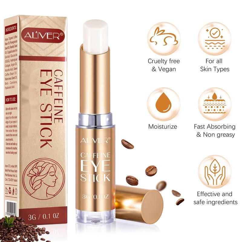 Aliver Caffeine Eye Cream For All Skin Types , Eye Stick ( 3g   0.1 oz)