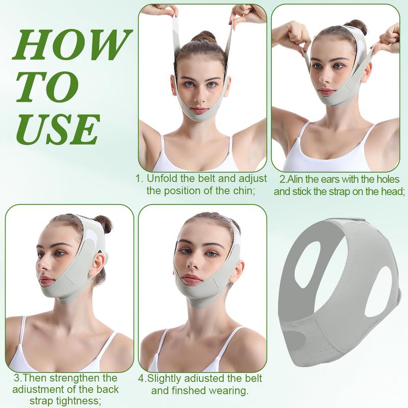 V-shaped Face Lifting Bandage, Breathable Face Lifting Bandage, Face Lifting Bandage, Facial Slimming & Massage Tools for Women