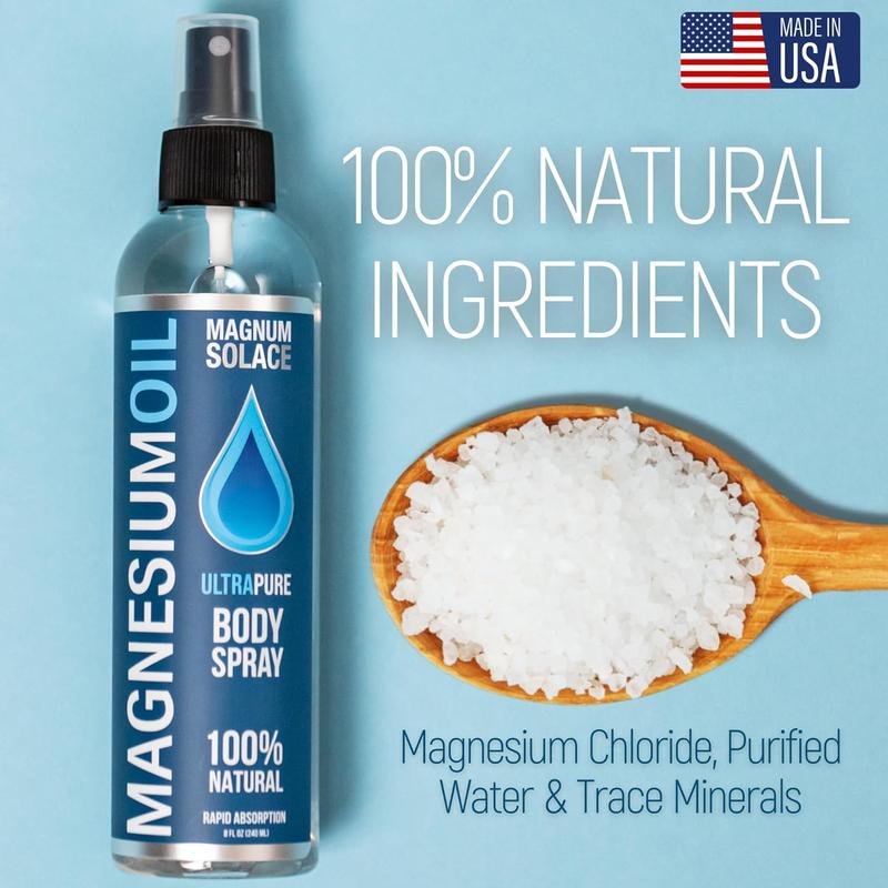 Pure Magnesium Oil Spray - 100% Natural Magnesium Spray - Sourced from The Dead Sea Topical Magnesium