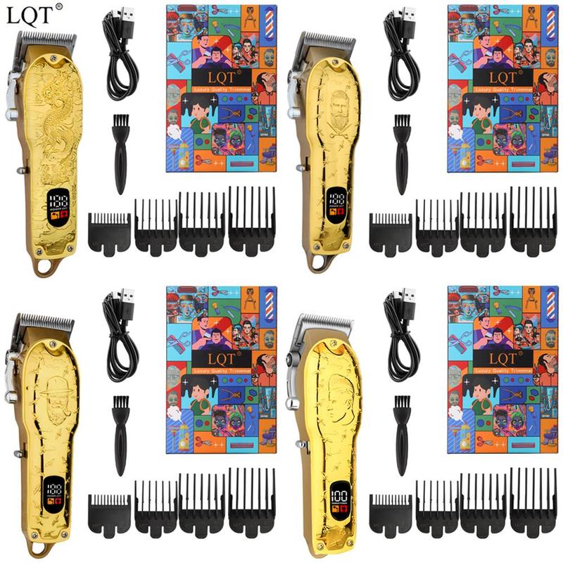 Professional Hair Clipper Set, 1 Set LCD Display Hair Trimmer & Accessories, Hair Cutting Kit for Men & Barber