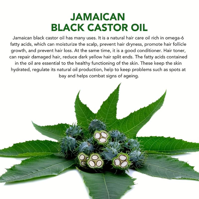 HECMOKS 3-Pack Jamaican Black Castor Oil - Organic Cold Pressed Unrefined Oil for Hair, Eyelashes, Eyebrows & Body Care, Haircare Silky