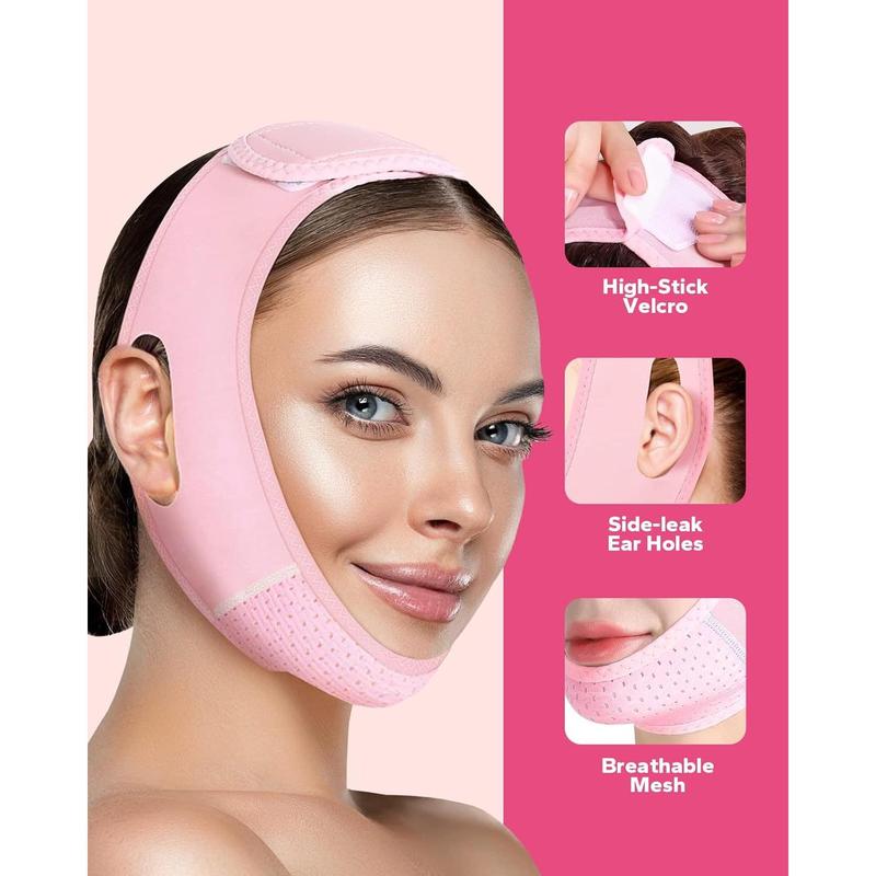 Meto Reusable  Slimming Strap, V Line Mask, Double Chin Reducer, Chin Up Patch,  Lift Tape, Chin Strap, V Shaped Belt, V Shaped Slimming  Mask to  Sagging