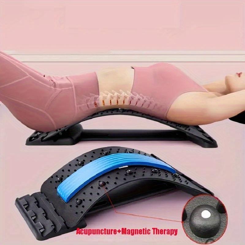 Multi-Layer Back Stretcher and Massager-Relieve Upper and Lower Back Pain, Lumbar Support Plate Is Suitable for Sciatica and Scoliosis-Hand Wash, No Battery Required.