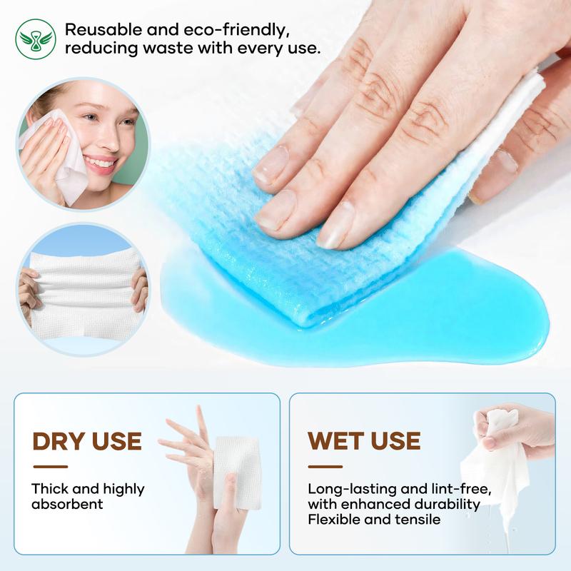 ROVIA Face Towels,Super large and soft disposable face towel Skincare Comfort