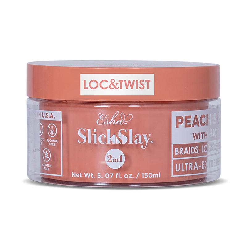 Slick N Slay 2-IN-1 Braid & Edge Gel - PEACH & BIOTIN