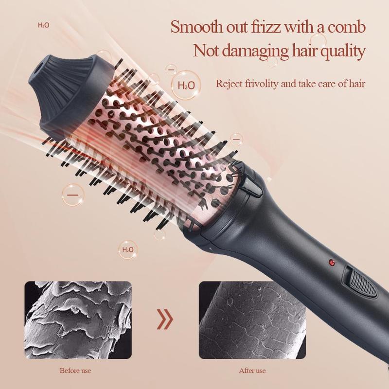 Electric Round Brush Hair Curler, Negative Ion Hair Straightener, Fast Heating Hair Styling Tool for All Hair Types, Hair Care Appliances