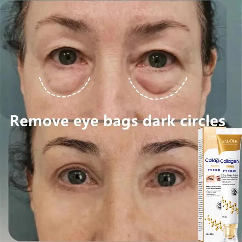 Fast-acting Eye Bag Removal Cream Collagen Anti-wrinkle Firm Fade Fine Lines Dark Circles De-puffing Eye Bags Brighten Eye Care