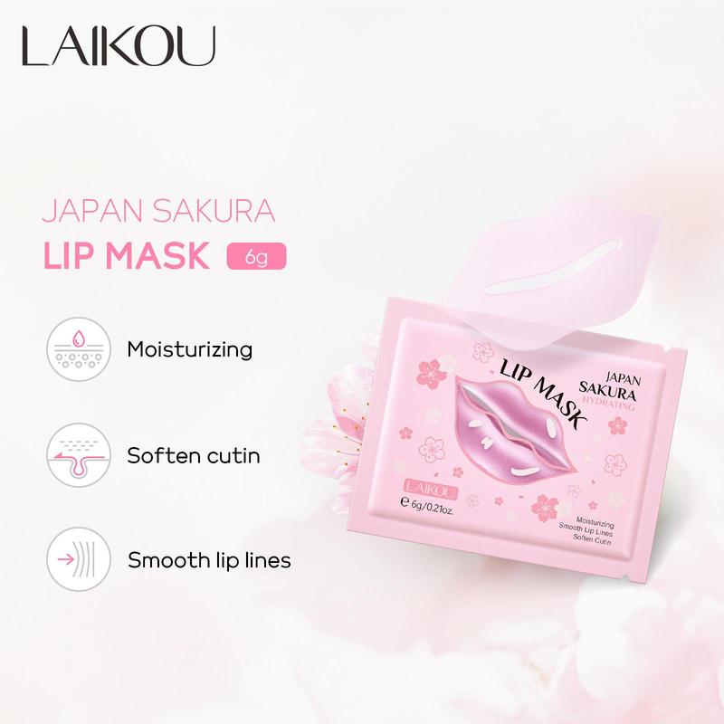 Sakura Skincare Set, 10pcs set Facial Skin Care Kit, Including Mud Mask, Sunscreen, Eye Cream, Face Cream, Lip Mask, Skin Care Kit for Women