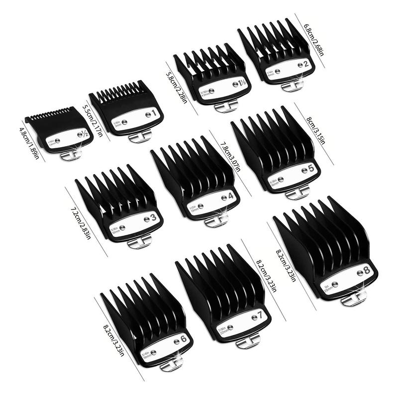 Professional Hair Trimmer Guard Guide, 10pcs Black Limit Comb, Hair Trimmer Guide Comb, Trimmer Accessories