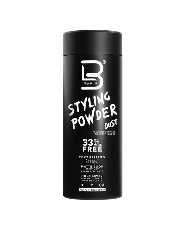 L3 Level 3 Styling Powder - Natural Look Mens Powder - Easy to Apply with No Oil or Greasy Residue