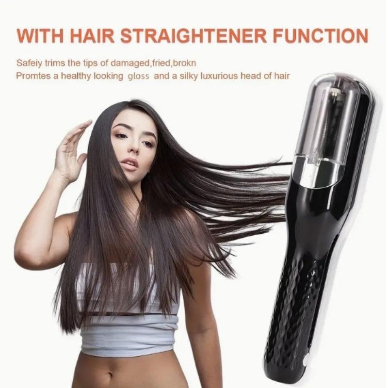 Cordless Split End Hair Clipper Trimmer, 1 Count Electric Hair Cutting Machine with 2 Counts Hair Clip & 1 Count Cleaning Brush & 1 Count Charging Cable, USB Charging Professional Hair Cutting Tool Set