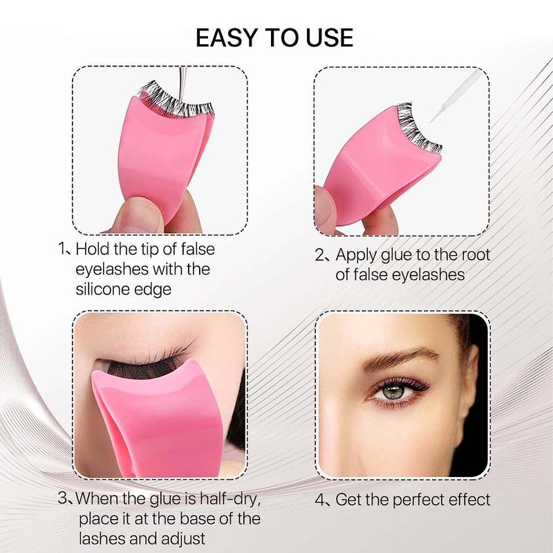 Artificial Eyelash Auxiliary Clip, 1 Count False Eyelashes Extension Apply Clip, Women Fashion Makeup Cosmetic Tool For Women Girls