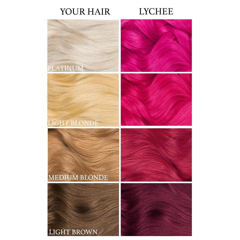 Lunar Tides Hot Pink Hair Color Semi-permanent Hair Dye - Lychee