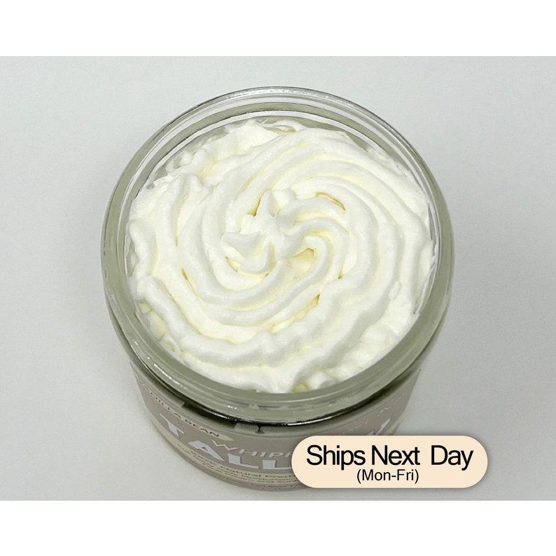 Whipped Tallow, Grass fed Beef Tallow Moisturizer, tallow body butter, Vanilla Bean Scented, Natural Tallow