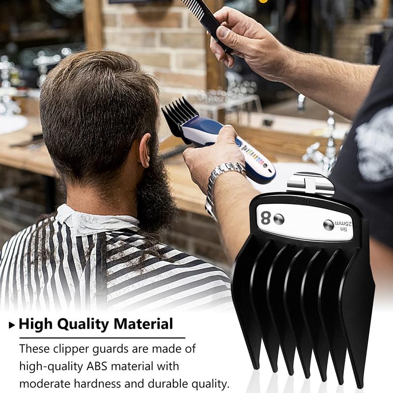 Professional Hair Trimmer Guard Guide, 10pcs Black Limit Comb, Hair Trimmer Guide Comb, Trimmer Accessories