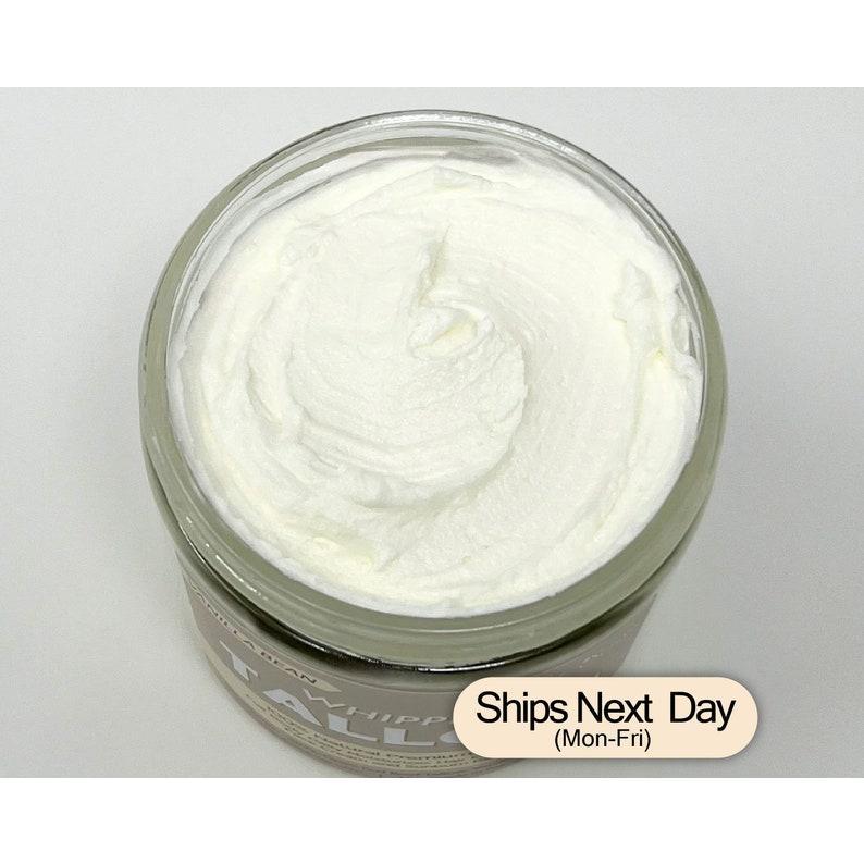 Whipped Tallow, Grass fed Beef Tallow Moisturizer, tallow body butter, Vanilla Bean Scented, Natural Tallow