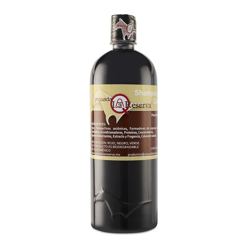 Yeguada La Reserva Shampoo de Caballo Negro (1 liter Bottle)  Beautiful Hair (For Dark to Black Colored Hair)