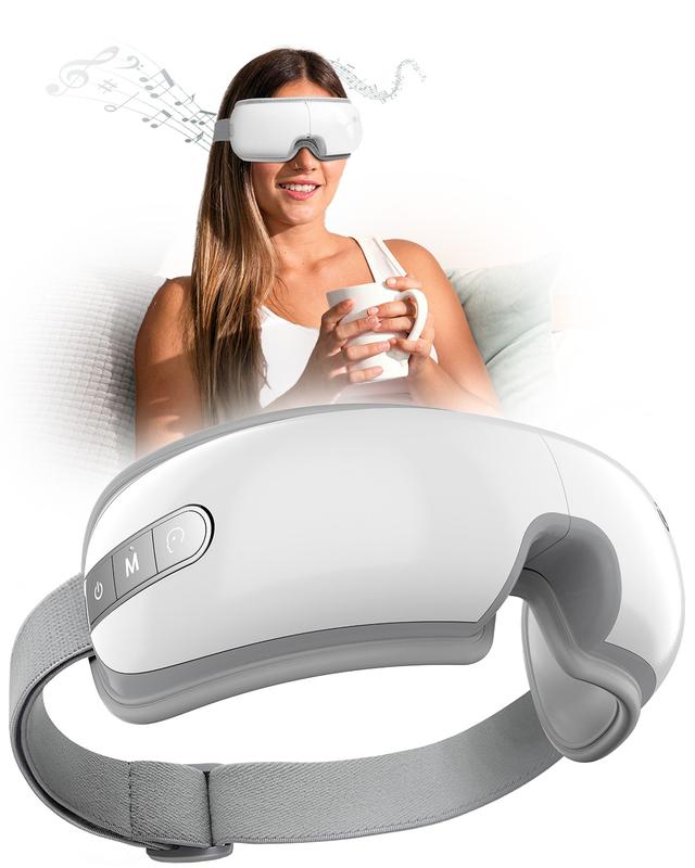 CooCoCo Eye Massager, Heated Eye Mask for Migraine & Headache Relief, Dry Eyes, Improved Sleep, Eye Care Gifts for Women, Men, Moms, and Dads