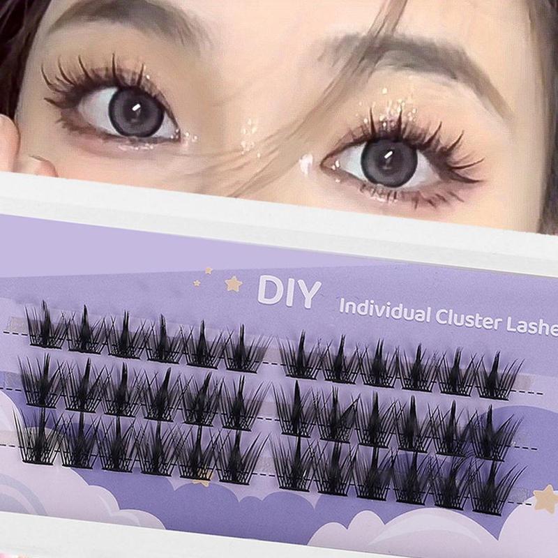 Individual Cluster Lashes, 36pcs box Natural Look Eyelash Extensions, Self Grafting Curl Eyelashes, False Eyelashes for Women and Girls Eye Makeup Enhancement