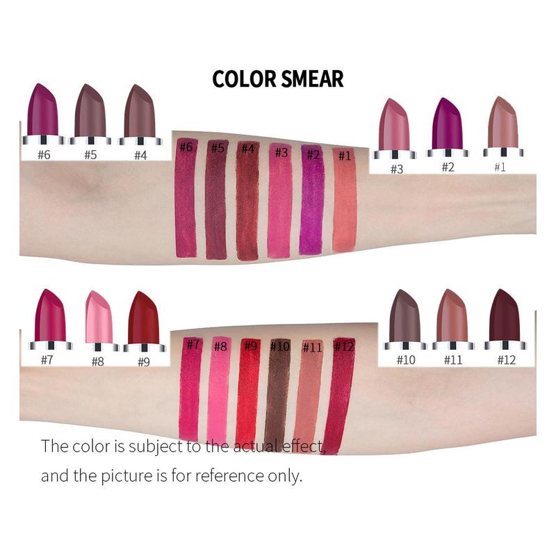 Long Lasting Matte Lipstick, Easy Coloring Lip Sticks, Suitable for Music Festival Makeup, Makeup Accessories, Velvet Matt Finish Lip Gloss