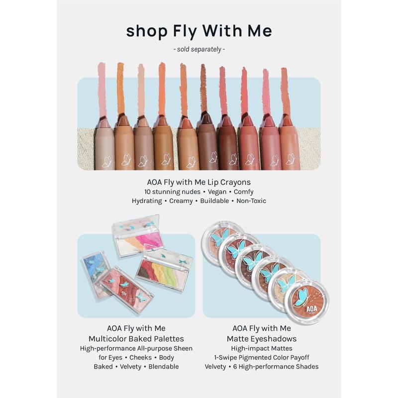 AOA Fly with Me Shimmer Eyeshadows Makeup Color