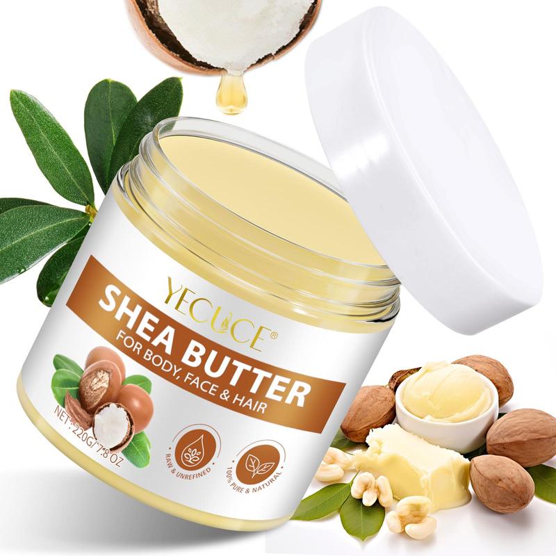 Shea Butter, Natural Body Care Moisturizer, Deep Moisturizing Body Butters for Face, Body, Hair, Body Care Product for Women & Men