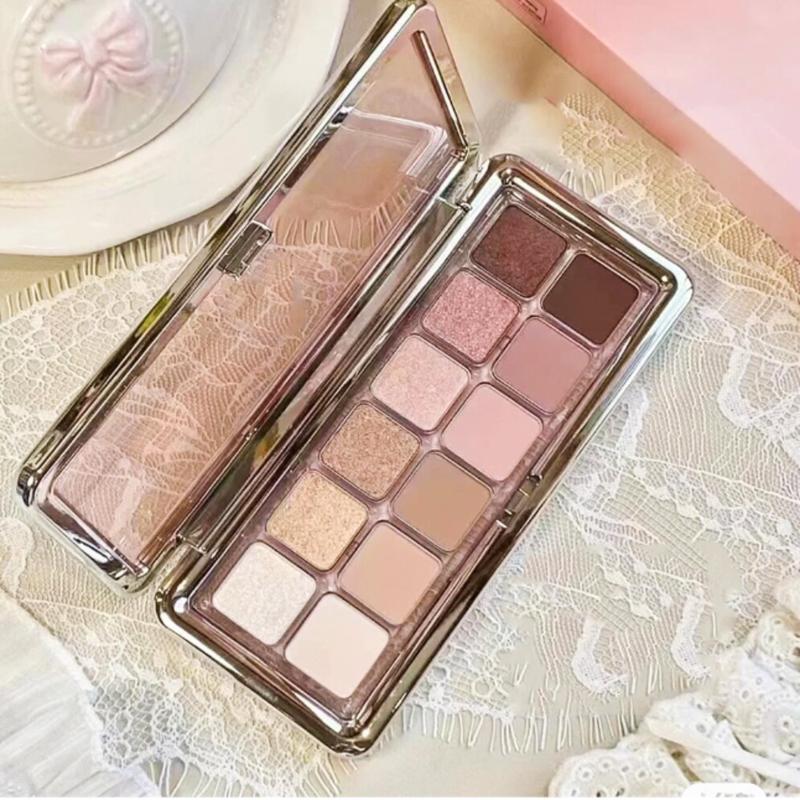 12 Colors Makeup Nude Eyeshadow Palette Natural Nude Matte Shimmer Shimmer Pigment Eyeshadow Palette Set Waterproof Smokey Professional Beauty Makeup Kit Three Shades