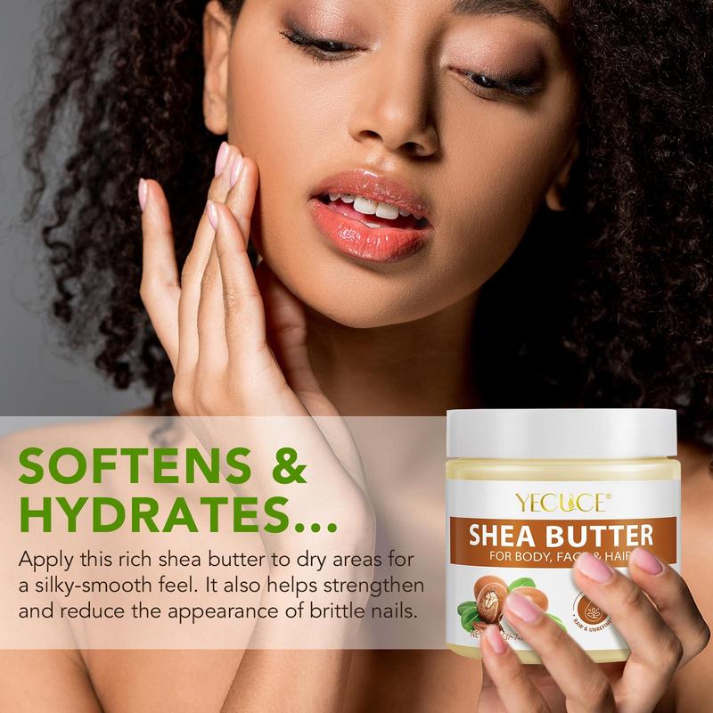 Shea Butter, Natural Body Care Moisturizer, Deep Moisturizing Body Butters for Face, Body, Hair, Body Care Product for Women & Men