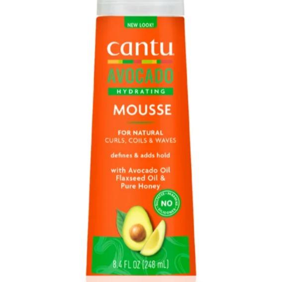 Cantu Sulfate-Free Hydrating Styling Mousse with Avocado Oil,