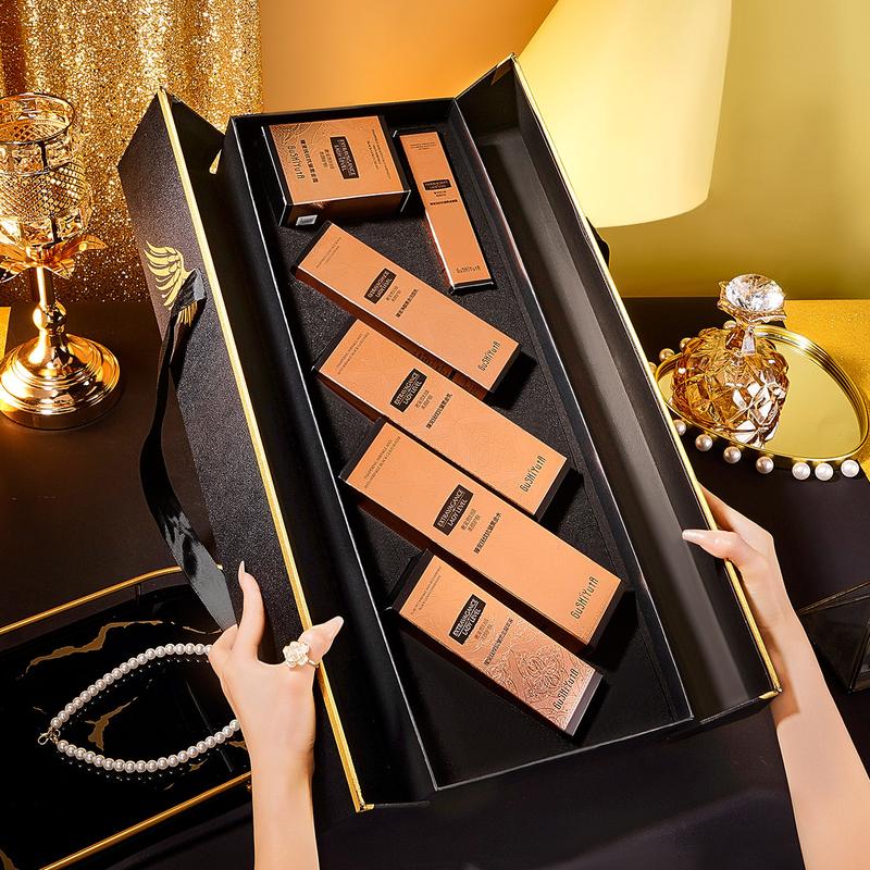 Story and Her Six-Piece Set of Anti-Wrinkle Black Gold, Moisturizing, Firming, Light Lines, Moisturizing and Skin Care Products Comfort Skin Repair