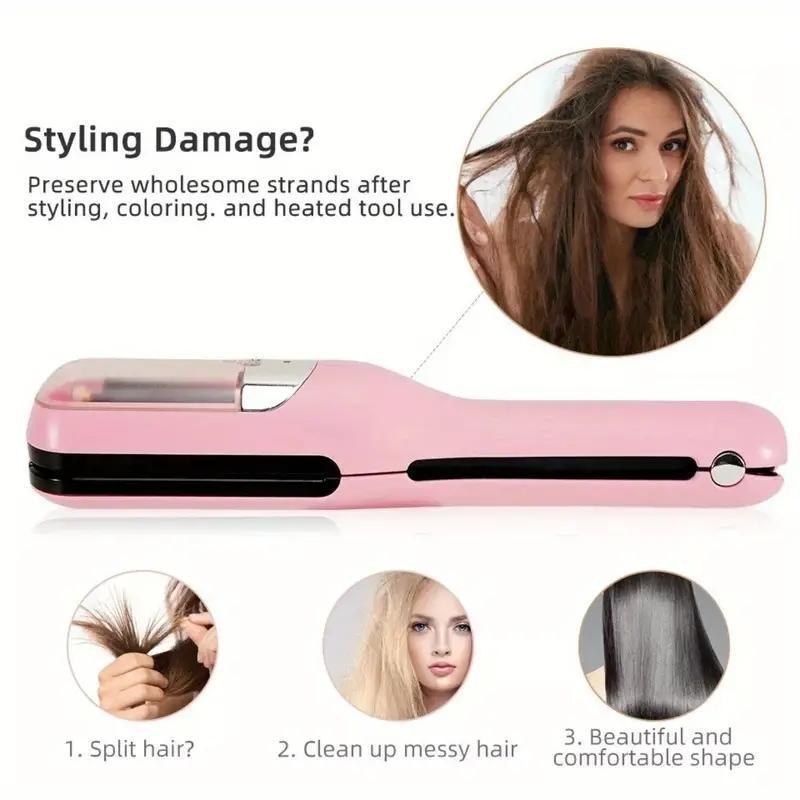 Electric Hair Trimmer, 1 Box Rechargeable Automatic Cordless Split End Hair Trimmer, Professional Hair Trimmer for Women & Men