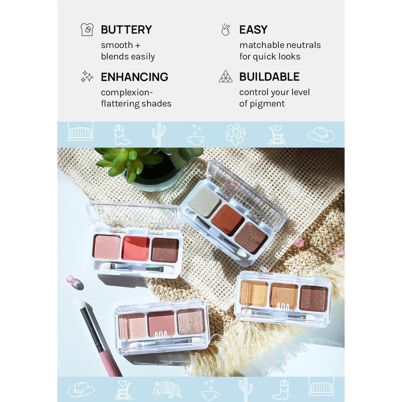 AOA Southern Charm 3 Color Eyeshadow Palettes